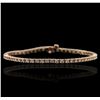 Image 4 : 14KT Rose Gold 2.37ctw Diamond Bracelet