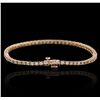 Image 5 : 14KT Rose Gold 2.37ctw Diamond Bracelet