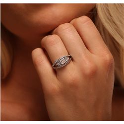 14KT White Gold 1.61ctw Diamond Ring