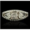 Image 4 : 14KT White Gold 1.61ctw Diamond Ring