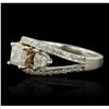 Image 5 : 14KT White Gold 1.61ctw Diamond Ring