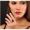 Image 2 : 14KT White Gold 8.01ct Emerald & Diamond Ring