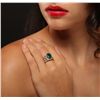 Image 3 : 14KT Yellow Gold 3.15ct Emerald and Diamond Ring