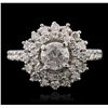 Image 4 : 14KT White Gold 1.87ctw Diamond Ring