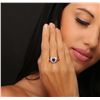 Image 3 : 18KT White Gold 1.00ct Sapphire and Diamond Ring