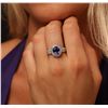 Image 1 : 14KT Two-Tone Gold 2.28ct Tanzanite and Diamond Ring