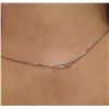 Image 4 : 14KT White Gold 1.08ctw Diamond Pendant With Chain