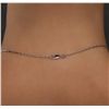 Image 3 : 18KT White Gold 3.96ct Tanzanite and Diamond Pendant With Chain