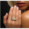 Image 3 : Platinum and 18KT Yellow Gold EGL Certified 5.27ctw Diamond Ring