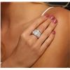 Image 2 : 18KT White Gold 4.55ctw Diamond Ring