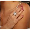 Image 3 : 18KT White Gold 4.55ctw Diamond Ring