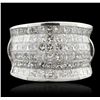 Image 4 : 18KT White Gold 4.55ctw Diamond Ring