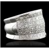 Image 5 : 18KT White Gold 4.55ctw Diamond Ring