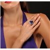 Image 3 : 14KT Yellow Gold 29.67ct GIA Cert Tanzanite and Diamond Ring
