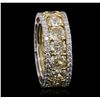 Image 6 : Platinum and 18KT Yellow Gold 12.90ctw Diamond Ring