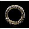 Image 7 : Platinum and 18KT Yellow Gold 12.90ctw Diamond Ring