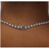 Image 3 : 18KT White Gold 11.75ctw Diamond Necklace