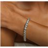 Image 3 : Platinum 14.91ctw Diamond Tennis Bracelet