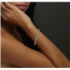 Image 5 : Platinum 14.91ctw Diamond Tennis Bracelet