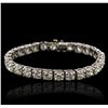 Image 8 : Platinum 14.91ctw Diamond Tennis Bracelet