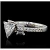 Image 5 : 18KT White Gold EGL Certified 1.40ctw Diamond Ring