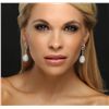 Image 1 : 18KT White Gold 13.36ctw Diamond Earrings