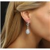 Image 3 : 18KT White Gold 13.36ctw Diamond Earrings