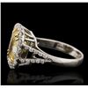 Image 6 : Platinum EGL Certified 4.78ctw Diamond Ring