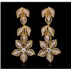 Image 5 : 18KT Three-Tone Gold 6.25ctw Diamond Earrings