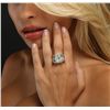 Image 2 : 18KT White Gold 11.07ctw Diamond Ring