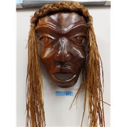 PORTRAIT MASK W/CEDAR BRAIDED HAIR - SHANNON PETER