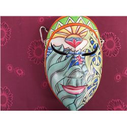 CARVED & PAINTED MASK - SIGNED