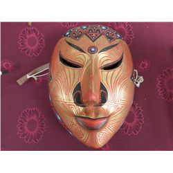 INDONESIAN CARVED & PAINTED MASK