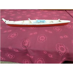 RED & WHITE 5 SEATER CANOE