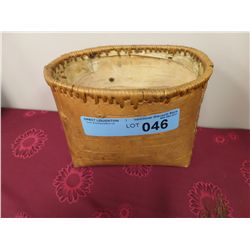 CEDAR BARK BASKET FROM WASHINGTON LAKE