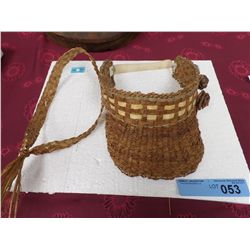 BRAIDED CEDAR HAT W/ ROSES & CEDAR CHOKER