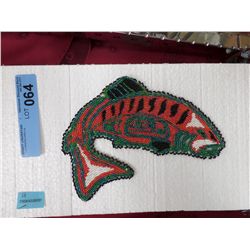 BEADED MULTICOLOURED KING SALMON (6 COLOUR) 8 X 6