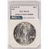 Image 1 : 1987 AMERICAN SILVER EAGLE, PCI MS-70  RARE  TRENDS PRICE $2500.00