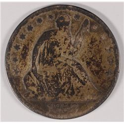 1858-O SEATED HALF DOLLAR GOOD