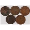 Image 1 : (5) 1853 LARGE CENTS