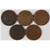 Image 2 : (5) 1853 LARGE CENTS
