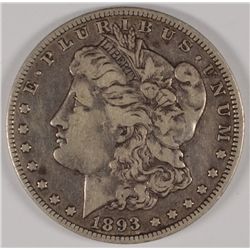 1893-O MORGAN SILVER DOLLAR VF25