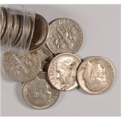 ROLL OF SILVER ROOSEVELT DIMES