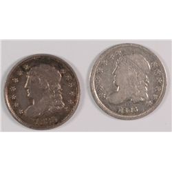 LOT OF (2) CAPPED BUST HALF DIMES 1835, 1836