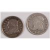 Image 1 : LOT OF (2) CAPPED BUST HALF DIMES 1835, 1836