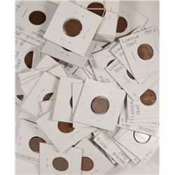 LOT OF (68) EARLIER DATED LINCOLN CENTS, SOME BETTER DATES INCLUDED