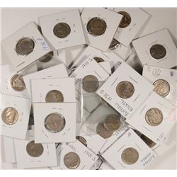 LOT OF (55) BUFFALO NICKELS, SOME BETTER DATES INCLUDED INCLUDING 1914D