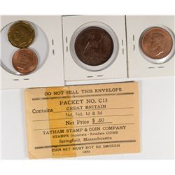 1/4, 1/2, 1D, 3D (GREAT BRITIAN)