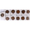 Image 1 : WHEAT CENT LOT (11 COINS) MOSTLY VG-FINE, SOME PROBLEMS