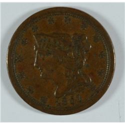 1851 HALF CENT VF-30